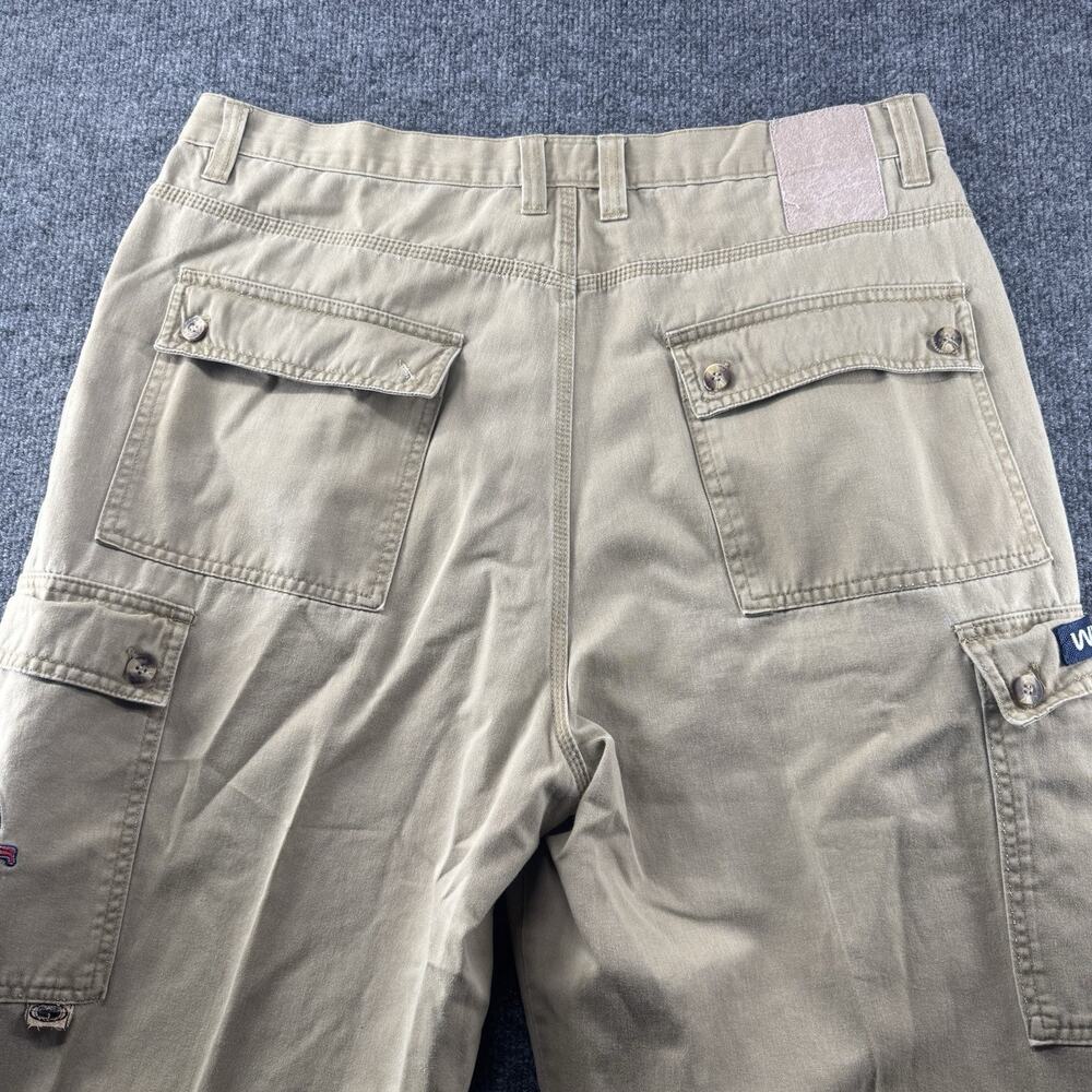 Vintage Wu Wear Jeans WuTang Pants Khaki Baggy Cargo Pants Streetwear 36x32 Rare - Picture 7 of 14